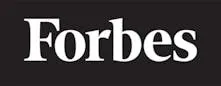 Forbes logo on a black background.